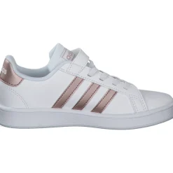 Adidas Core Grand Court C, Sneakers Low, Kinder, Weiß (FTWWHT/COPPMT)
