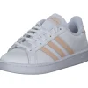 Adidas Core Grand Court, Sneakers Low, Damen, weiß lachs