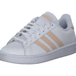 Adidas Core Grand Court, Sneakers Low, Damen, weiß lachs