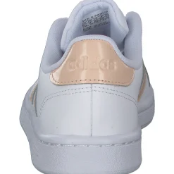 Adidas Core Grand Court, Sneakers Low, Damen, weiß lachs