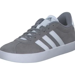 Adidas VL Court 3.0 K, Schnürschuhe, Kinder, GRETHR/FTWWHT/GRETWO