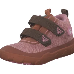 Affenzahn 00844-40141 Knit Happy Reh, Slipper (Kinder), Kinder, pink/braun