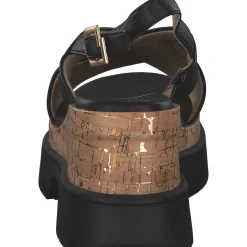 Bagatt AEI81, Plateau-Sandaletten, Damen, Schwarz