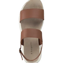 Bugatti 88180, Keilsandaletten, Damen, COGNAC