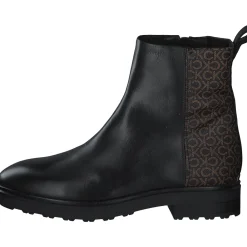 Calvin Klein HW0HW01313, Chelsea Boots, Damen, Schwarz /Brown Mono