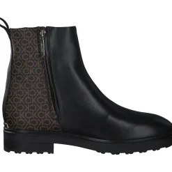 Calvin Klein HW0HW01313, Chelsea Boots, Damen, Schwarz /Brown Mono