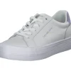 Calvin Klein YW0YW01223, Schnürschuhe, Damen, white/lavendel