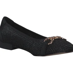 Caprice 22503, Ballerinas, Damen, BLACK COMB