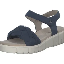 Caprice 28256, Keilsandaletten, Damen, OCEAN NUBUC