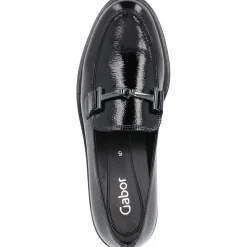 Gabor 35.211, Mokassins, Damen, schwarz(altsilber)