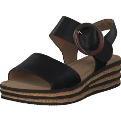 Gabor 84.550, Plateau-Sandaletten, Damen, Schwarz