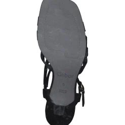 Gabor 21.781, Plateau-Sandaletten, Damen, Schwarz