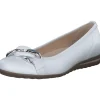 Gabor Comfort 42.625, Ballerinas, Damen, weiss (uni+silber)