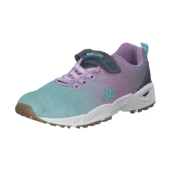 Geka Florina VS, Sportliche Slipper, Kinder, tuerkis/lila/grau