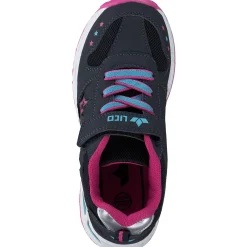 Geka Lico 300270 Blinky Girl, Slipper (Kinder), Kinder, marine/pink/tuekis