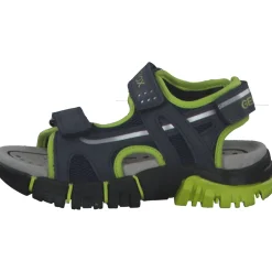 Geox J35GHC, Sandalen (Kinder), Kinder, NAVY/LIME