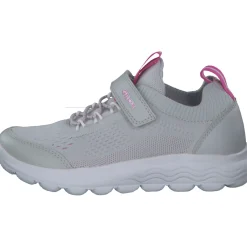 Geox J26GYB, Sneakers Low, Kinder, LT GREY/FUCHSIA