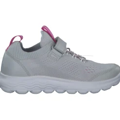 Geox J26GYB, Sneakers Low, Kinder, LT GREY/FUCHSIA