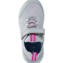 Geox J26GYB, Sneakers Low, Kinder, LT GREY/FUCHSIA
