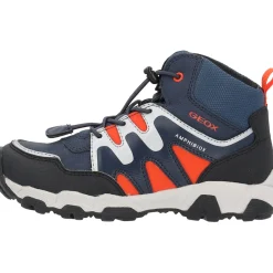 Geox J263ZA, Stiefel (Kinder), Kinder, Dunkelblau / Orange