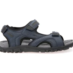 Geox U8224D, Klassische Sandalen, Herren, Blau (Navy/dk Grey)