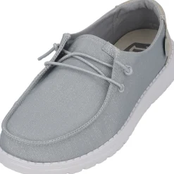 Hey Dude 40079, Schnürschuhe, Damen, hellgrau