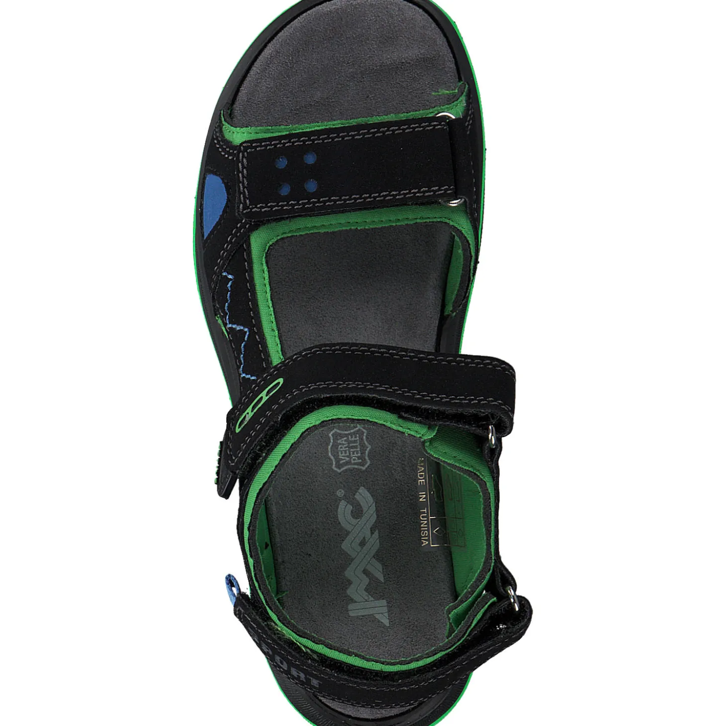 IMAC 582761, Sandaletten, Kinder, schwarz/grün