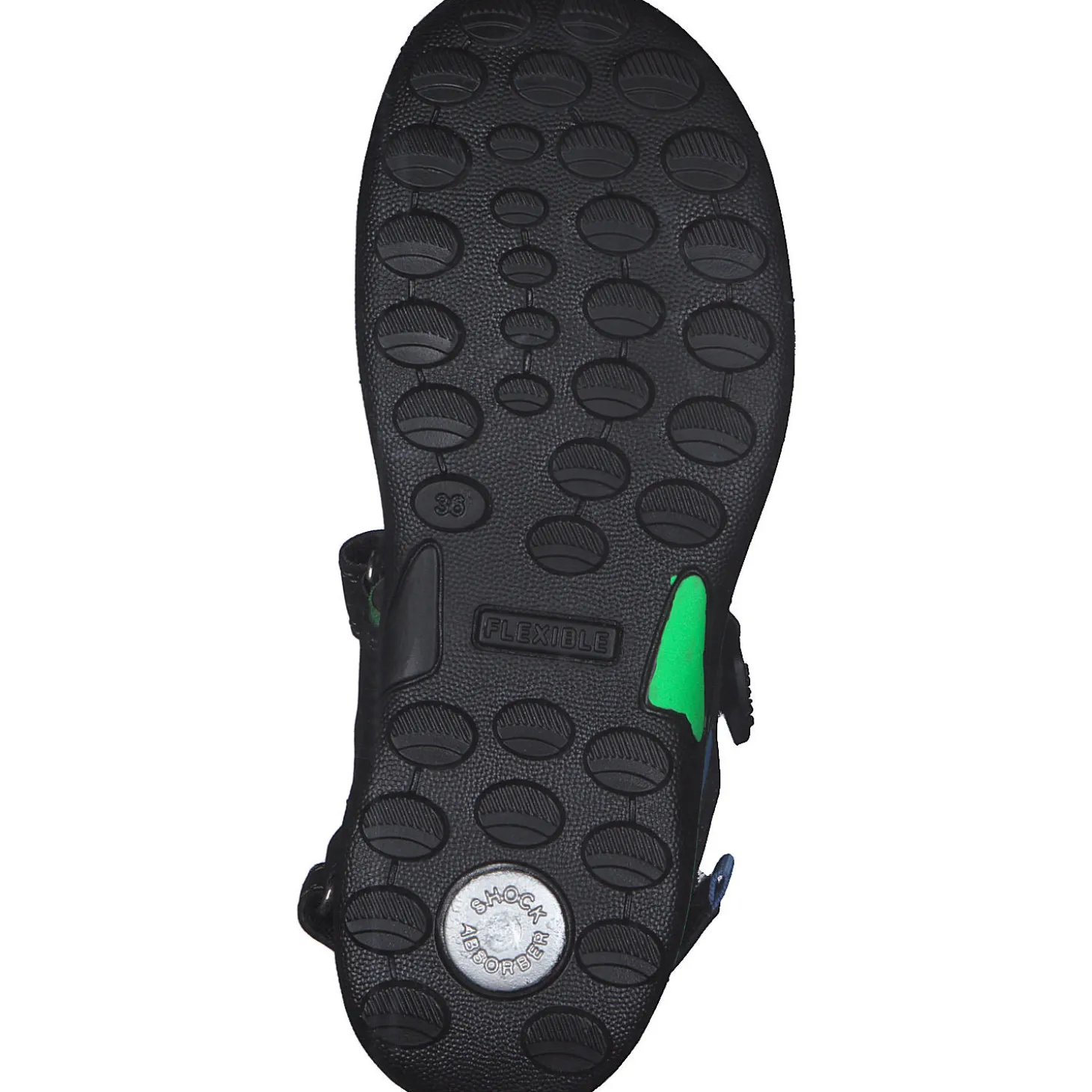 IMAC 582761, Sandaletten, Kinder, schwarz/grün