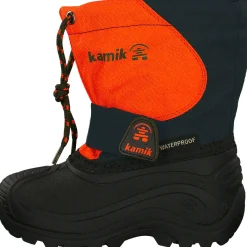 Kamik Snowfox 3WP NF8403/NF4403 W, Winterstiefel, Kinder, navy/orange-marine/orange