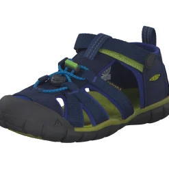 Keen Seacamp II CNX 1022978, Sandalen (Kinder), Kinder, blue depths/chartreuse