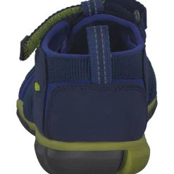 Keen Seacamp II CNX 1022978, Sandalen (Kinder), Kinder, blue depths/chartreuse