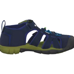 Keen Seacamp II CNX 1022978, Sandalen (Kinder), Kinder, blue depths/chartreuse