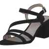 La Strada 2201015, Plateau-Sandaletten, Damen, black micro + stone