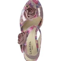 Laura Vita Hicao 624, Plateau-Sandaletten, Damen, Rosa
