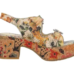 Laura Vita Paulao 01, Plateau-Sandaletten, Damen, Mehrfarbig/Beige