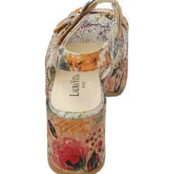 Laura Vita Paulao 01, Plateau-Sandaletten, Damen, Mehrfarbig/Beige