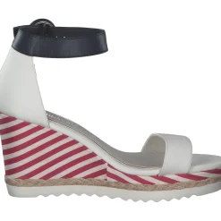 Marco Tozzi 88703, Klassische Pumps, Damen, Weiß/Blau