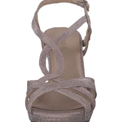 Menbur 24195, Plateau-Sandaletten, Damen, pale rose