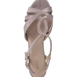 Menbur 24195, Plateau-Sandaletten, Damen, pale rose