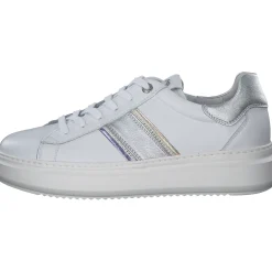 NeroGiardini E306554D, Schnürschuhe, Damen, bianco/argento