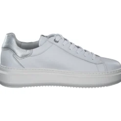 NeroGiardini E306554D, Schnürschuhe, Damen, bianco/argento
