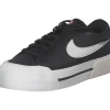 Nike Court Legacy Lift DM7590, Schnürschuhe, Damen, black/wail white/team orange