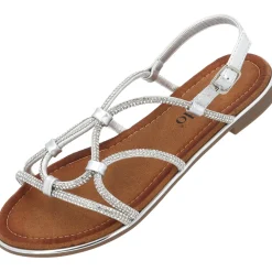 Palado Arcanil, Riemchensandalen, Damen, Silber Glitzer