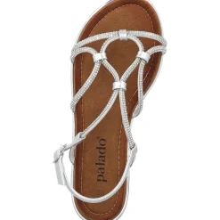 Palado Arcanil, Riemchensandalen, Damen, Silber Glitzer