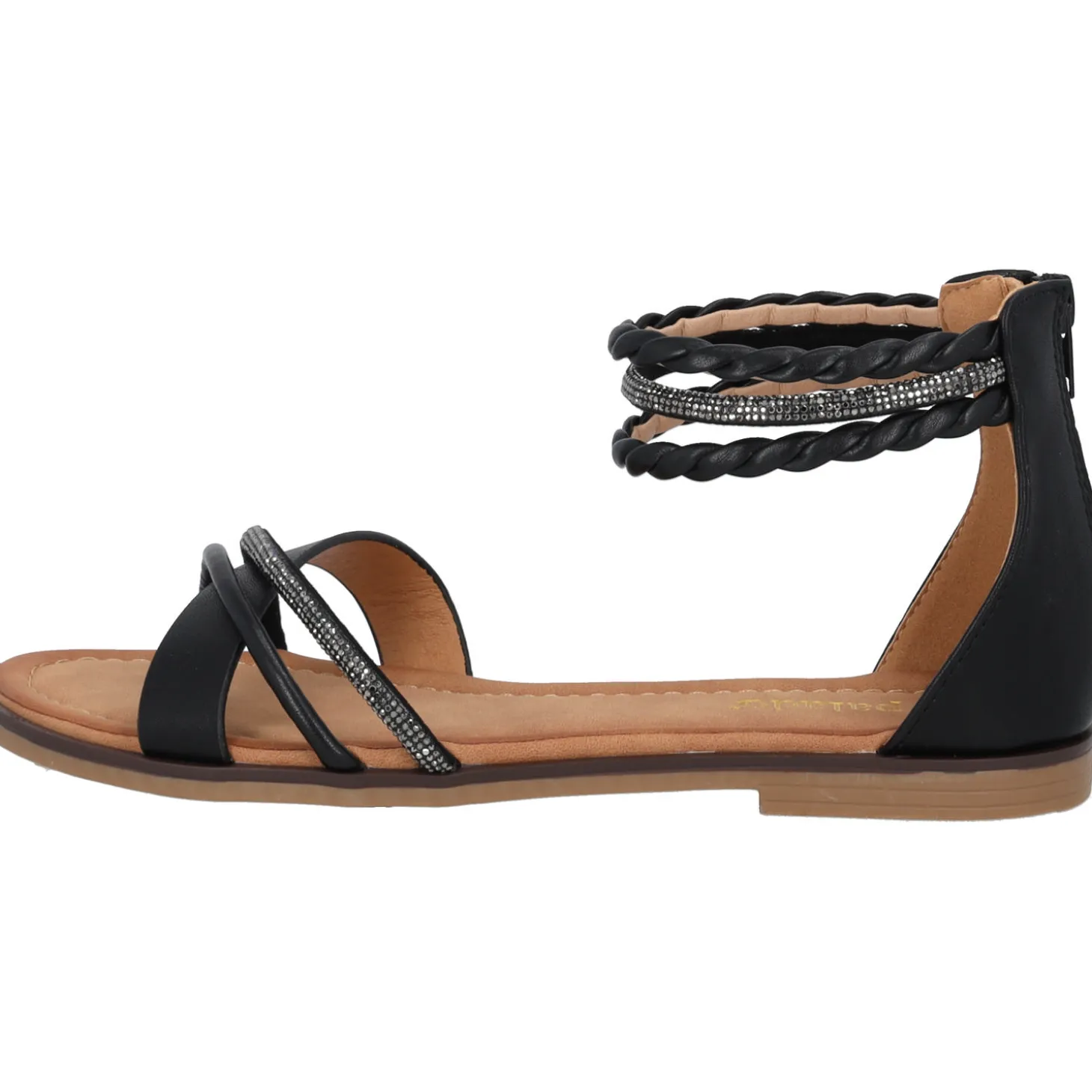 Palado Chritina, Riemchensandalen, Damen, Schwarz