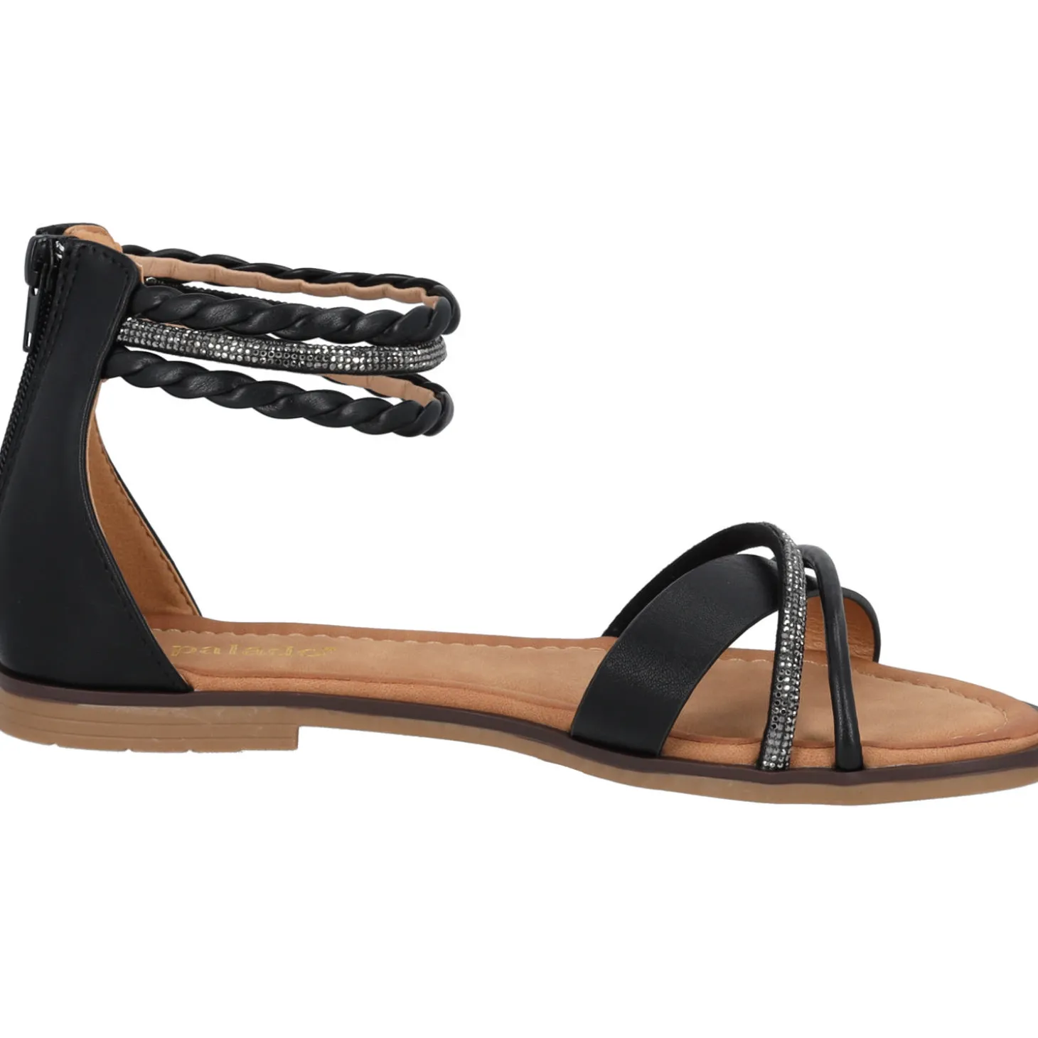 Palado Chritina, Riemchensandalen, Damen, Schwarz