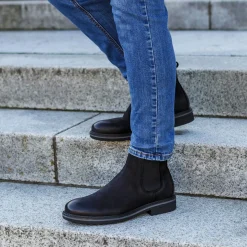 Palado Farbalar, Chelsea Boots, Herren, Schwarz