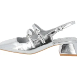 Palado Guhala, Sling-Pumps, Damen, Silber Metallic