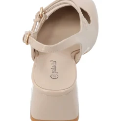 Palado Guhala, Sling-Pumps, Damen, Beige