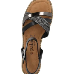 Palado Ialis by Sila Sahin, Riemchensandalen, Damen, Schwarz